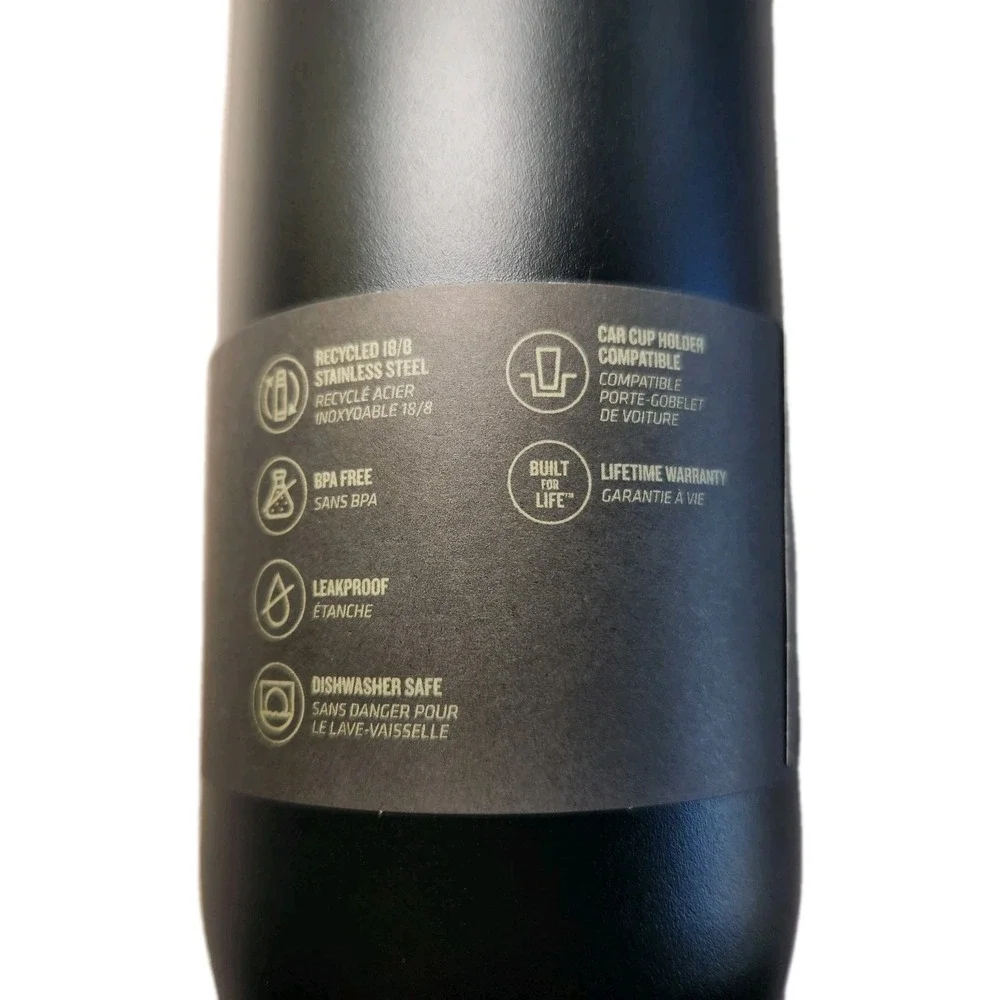 STANLEY Slim Bottle 20 Oz. Black Chroma Purple Iridescent Screw Top NEW - Picture 4 of 6
